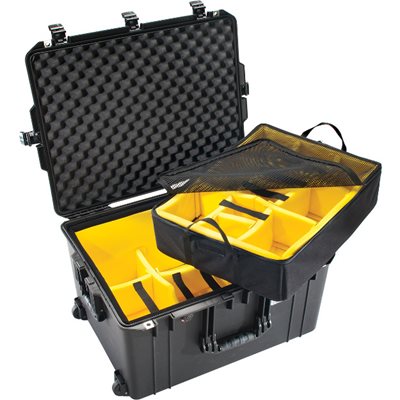 Open Pelican™ 1637 Air Camera Case w/ yellow dividers
