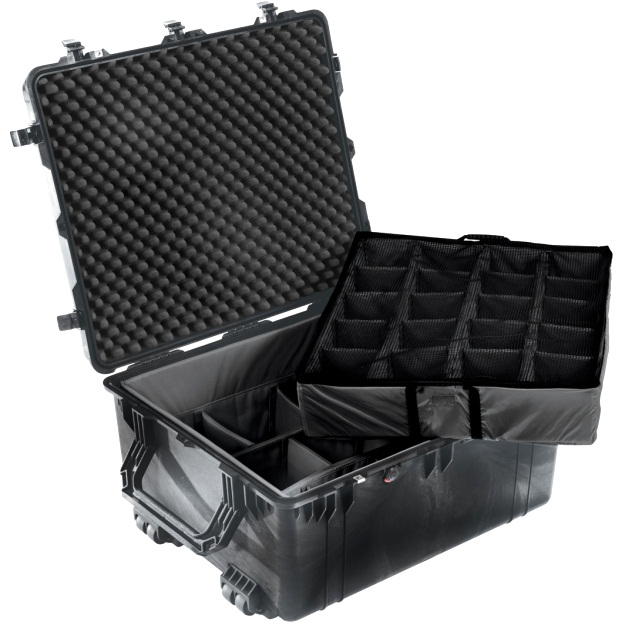 Open Pelican™ 1694 Camera Case w/ black dividers set
