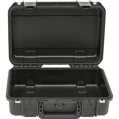 Open shallow, medium, black SKB case