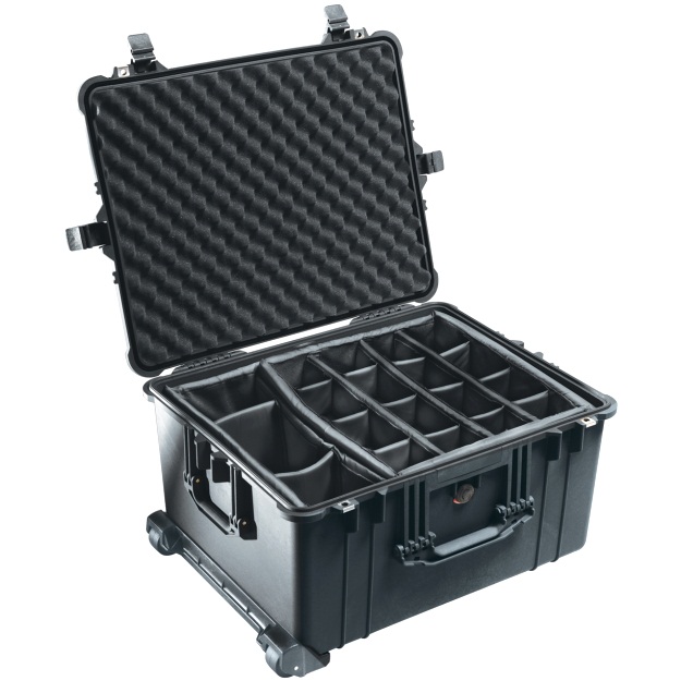 Open Pelican™ 1624 Camera Case w/ black dividers