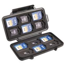 Open Pelican™ 0915 SD Card Case w/ SD cards