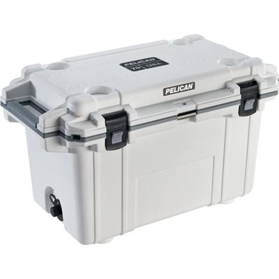Closed White Pelican 70Qt Elite Cooler