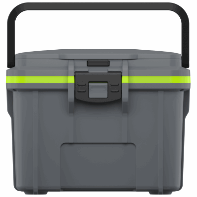 Grey and Green Pelican™ 8QT Personal Cooler