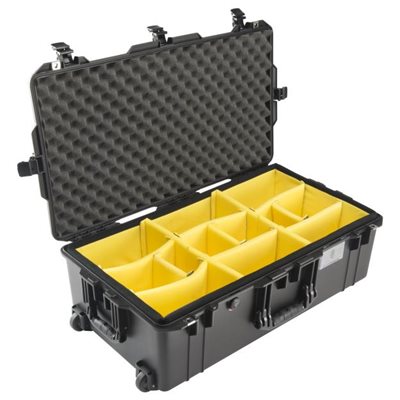 Open Pelican™ 1615 Air Camera Case w/ yellow dividers